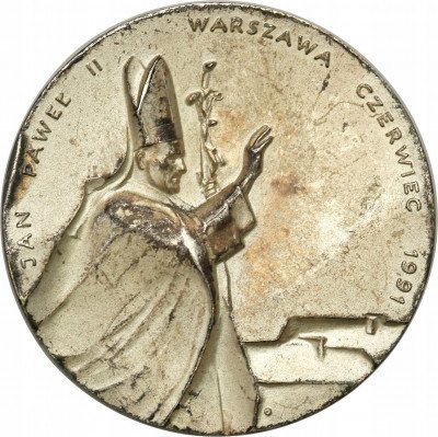Polska medal Jan Paweł II czyste SREBRO st.3