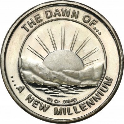 USA New Millenium 2001 SREBRO - uncja st.L