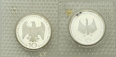 Niemcy zestaw 2 x 10 marek 1994-1997