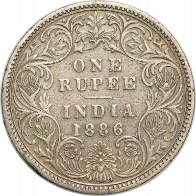 Indie 1 Rupia 1886 B Victoria st.3+