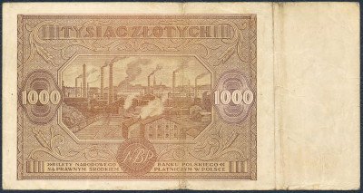 Banknot. 1000 złotych 1946 seria R