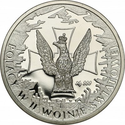 Polska medal Kampania Wrześniowa czyste SREBRO stL