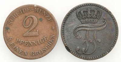 Niemcy monety miedziane - 2 sztuki - st.3