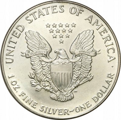 USA 1 dolar 1993 Liberty (SREBRO - uncja) st.1