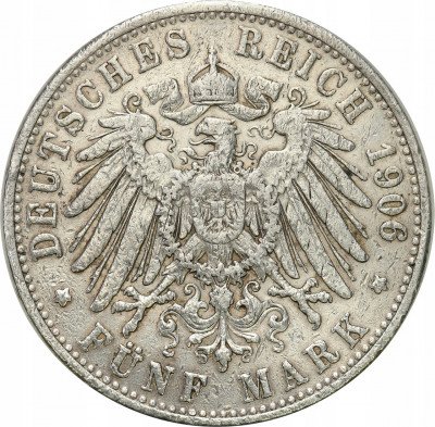 Niemcy Bawaria 5 Marek 1906 D, Monachium