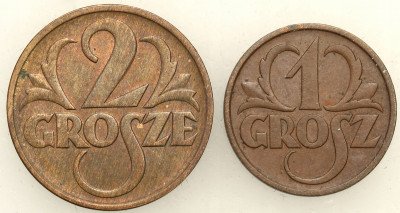 II RP 1 + 2 grosze 1938