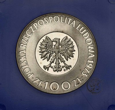 PRÓBA srebro 100 złotych 1973 Kopernik Menniczy