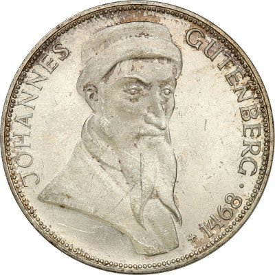 Niemcy 5 marek 1968 G Karlsruhe Johannes Gutenberg