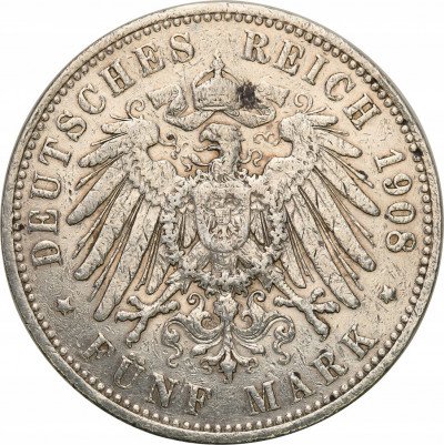 Niemcy, Prusy. 5 marek 1908 A, Berlin
