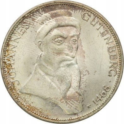 Niemcy 5 marek 1968 G Karlsruhe Johannes Gutenberg