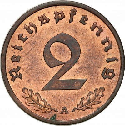 Niemcy III Rzesza 2 Pfennig 1937 A