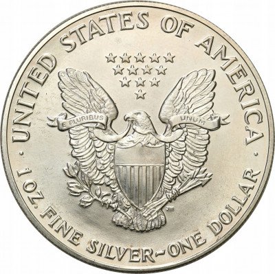 USA dolar 1992 Liberty SREBRO uncja