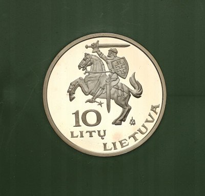 Litwa 10 Litów 1995 lustrzanka st.L