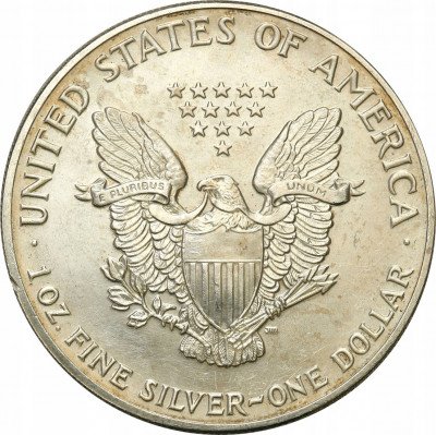 USA dolar 1991 Liberty SREBRO uncja