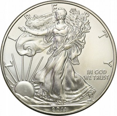 USA dolar 2011 Liberty SREBRO uncja