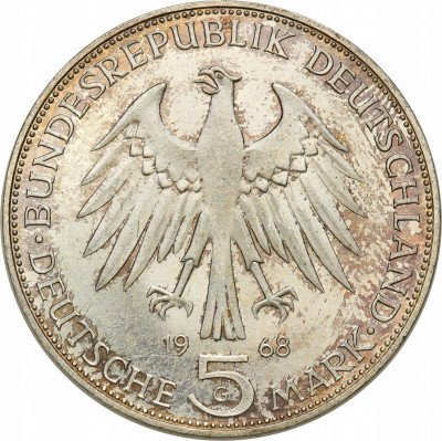 Niemcy 5 marek 1968 G Karlsruhe Johannes Gutenberg