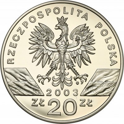 20 złotych 2003 Węgorz Europejski