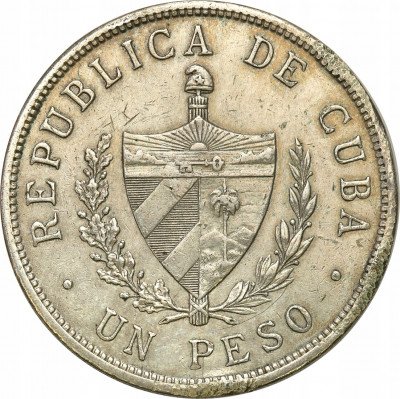Kuba 1 Peso 1932 SREBRO