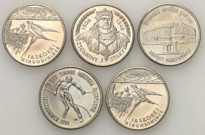 III RP 20.000 złotych 1993-1994 różne 5 szt