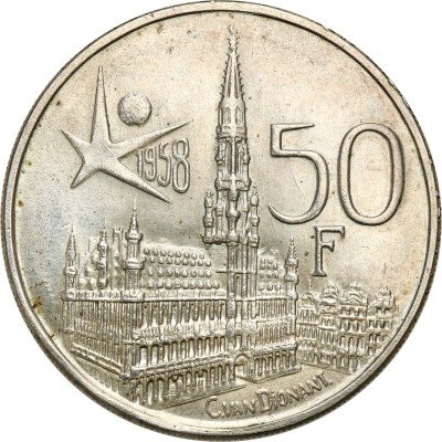 Belgia, 50 franków 1958 Expo Bruksela
