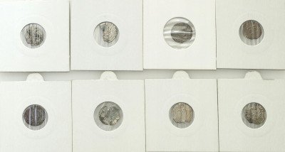 Polska Węgry Niemcy Denar szeląg, zestaw 8 monet