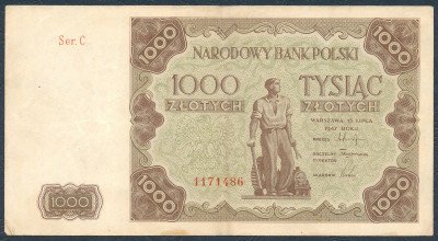 1.000 złotych 1947 seria C