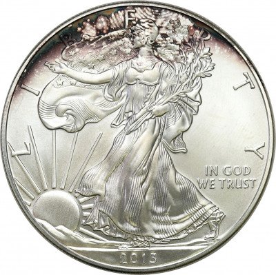 USA 1 dolar 2013 Liberty SREBRO - uncja