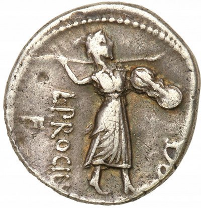 L. Procilius 80 p. n. e. Denar, Rzym - rzadszy