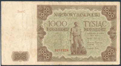 1.000 złotych 1947 seria C