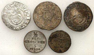 Niemcy stare monety SREBRO - 5 sztuk