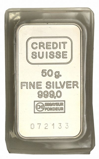 Francja. Sztabka kolekcjonerska 50 g Ag 999 SREBRO