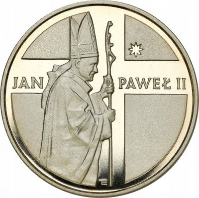 PRL 10.000 złotych 1989 Jan Paweł II pastorał