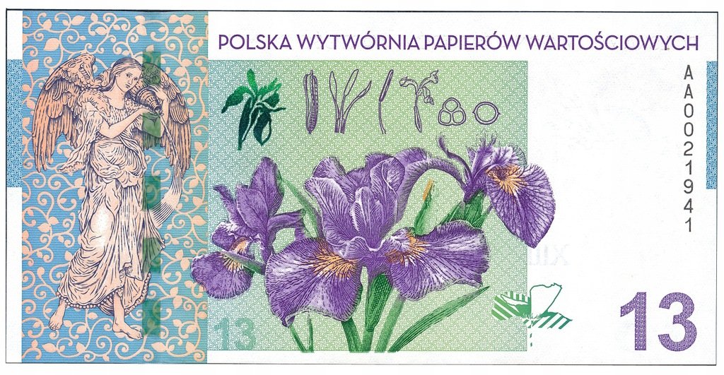 PWPW - banknot testowy Demeter