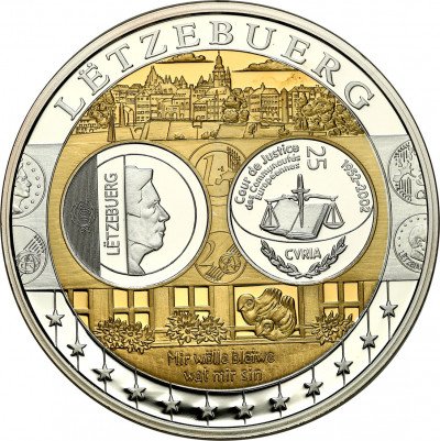 Medal - waluta Euro - SREBRO - Luksemburg
