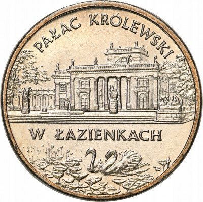 2 złote 1995 Pałac Królewski Łazienki - UNC