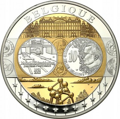 Medal - waluta Euro - SREBRO - Belgia