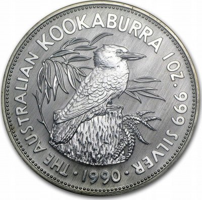 Australia 5 dolarów 1990 SREBRO uncja