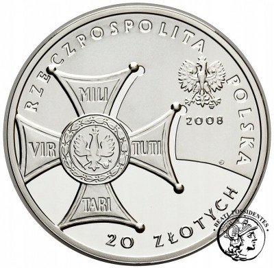 III RP. 20 złotych 2008 Niepodległość
