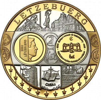 Medal - waluta Euro - SREBRO - Luksemburg