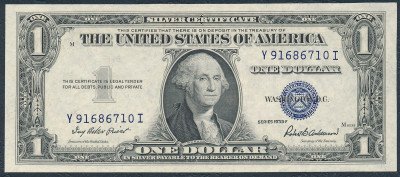 USA. 1 dolar 1935, seria F – NIEBIESKA pieczęć