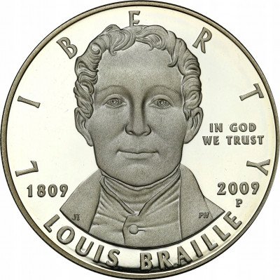 USA 1 dolar 2009 P Louis Braille