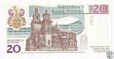 Banknot 20 złotych 2015 Jan Długosz UNC