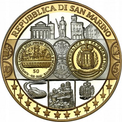 Medal - waluta Euro - SREBRO - San Marino