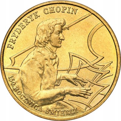 2 złote 1999 Chopin - Rocznica Śmierci
