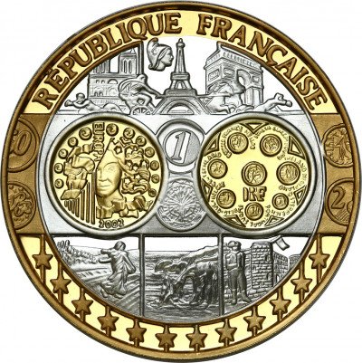 Medal - waluta Euro - SREBRO - Francja