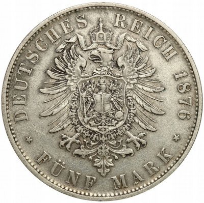 Niemcy, Bawaria. 5 marek 1876 D