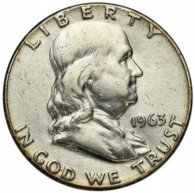 USA 1/2 dolara 1963 Franklin (dzwon)