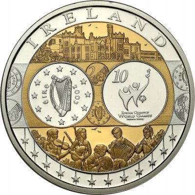 Medal - waluta Euro - SREBRO - Irlandia