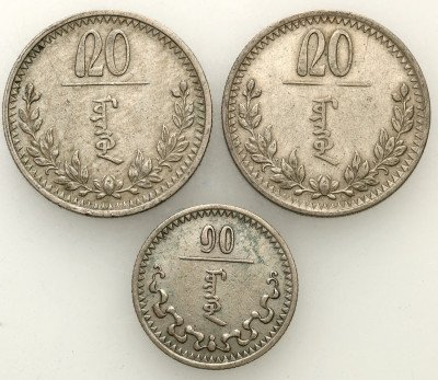 Mongolia 10 + 20 Mongo (bez daty) 1937 - 3 szt.