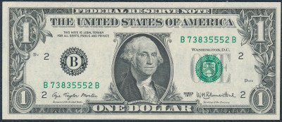 USA. 1 dolar 1977, seria BB